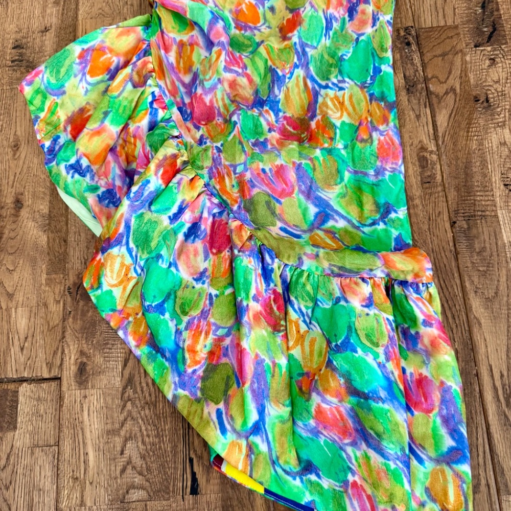 NWT Anthropologie Hope For Flowers by Tracey Reese Asymmetrical Skirt Size XS I - Picture 4 of 11